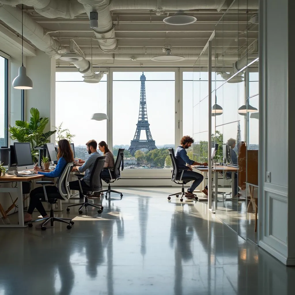 Bureau moderne de FinTechIA France à Paris