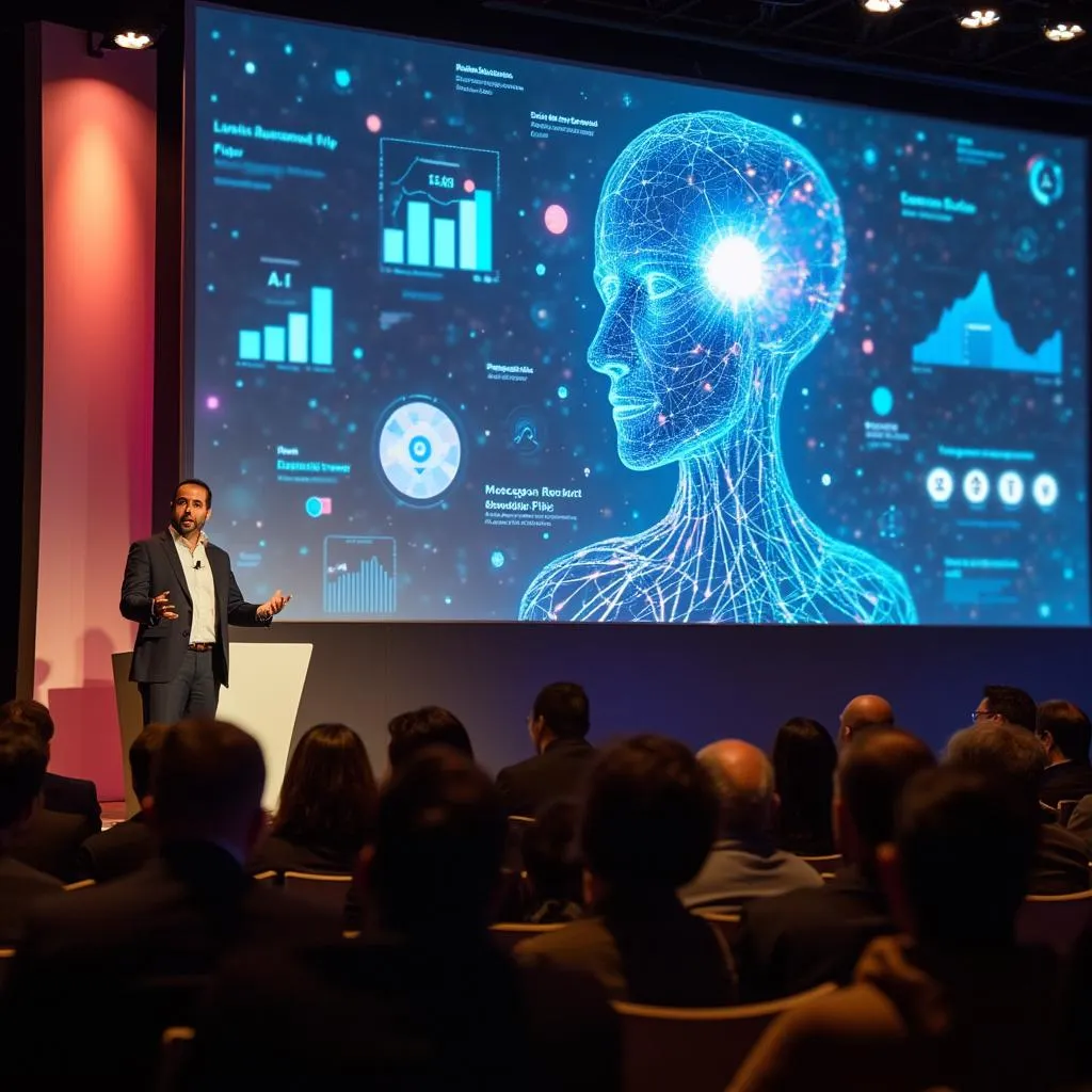 Présentation de FinTechIA France à une conférence sur l'IA